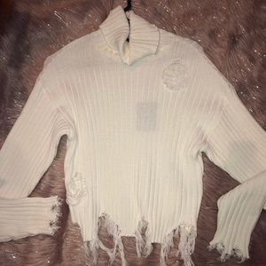 Destroyed turtleneck sweater 🐭